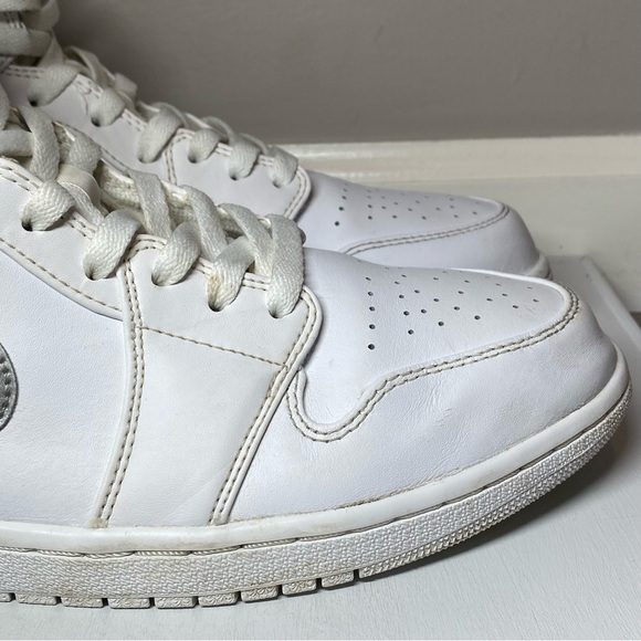 Nike Air Jordan 1 Retro Mid Pure Money Shoes Men’s 11 White Sneakers 554724-105 - Picture 8 of 16